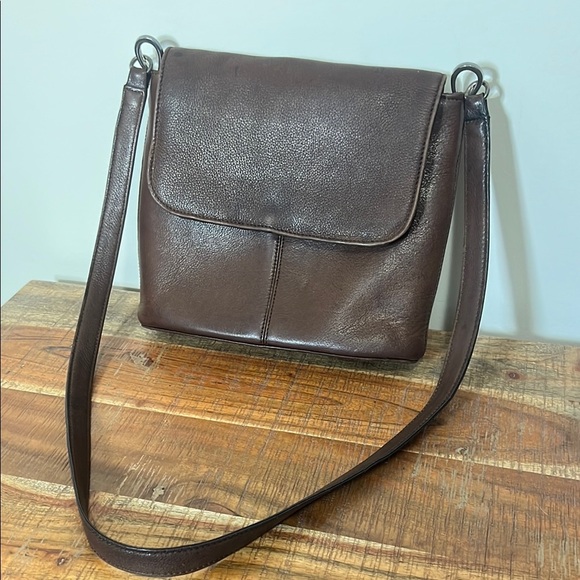Fossil Handbags - Vintage Original Fossil Brown Leather Crossbody Bag